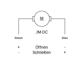 Motoröffner JM-DC-650-XXX, Ø 6,1 mm, 24V DC LA-IN
